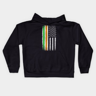 Irish American Heritage Pride Flag Vintage Kids Hoodie